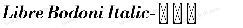 Libre Bodoni Italic字体转换